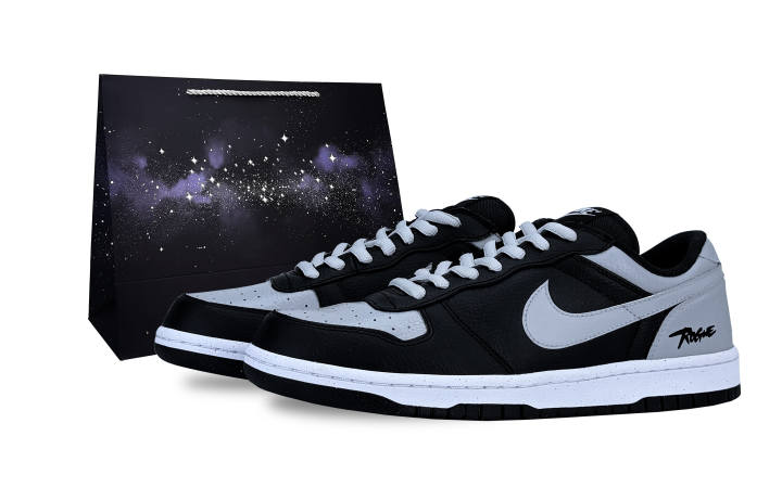 Nike Nike Big Abrasion Resistant Abrasion Resistant Low top Skateboard Shoes Men's Black Gray