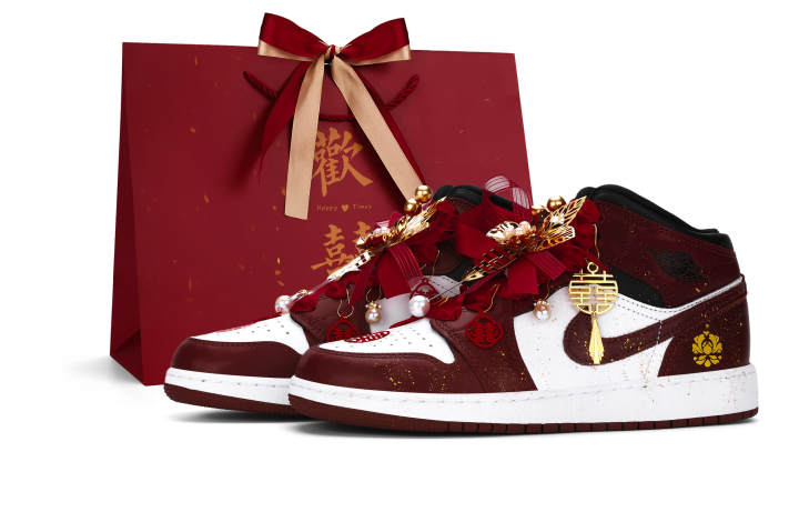 Jordan Jordan Air Jordan 1 Basketball Shoes Unisex Burgundy