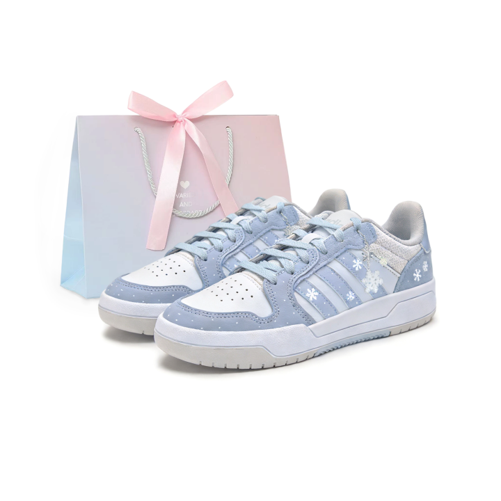 Adidas Adidas Neo Entrap Abrasion Resistant Slip Resistant Low top Skateboard Shoes Unisex Gray Blue