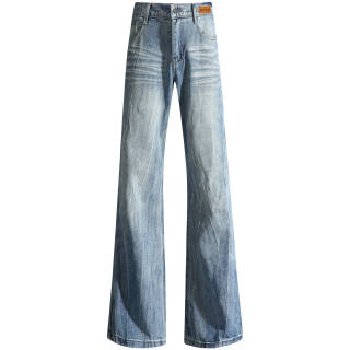 Mackyo Jeans Unisex Thickened And Fleece Lined Straight Fit Pants