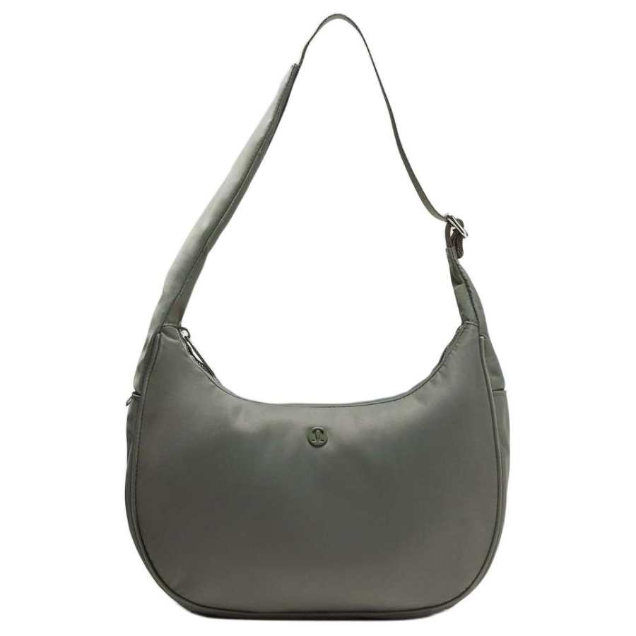Lululemon City Essentials Nylon Blend Fiber Shoulder Bag Women's Sage Green