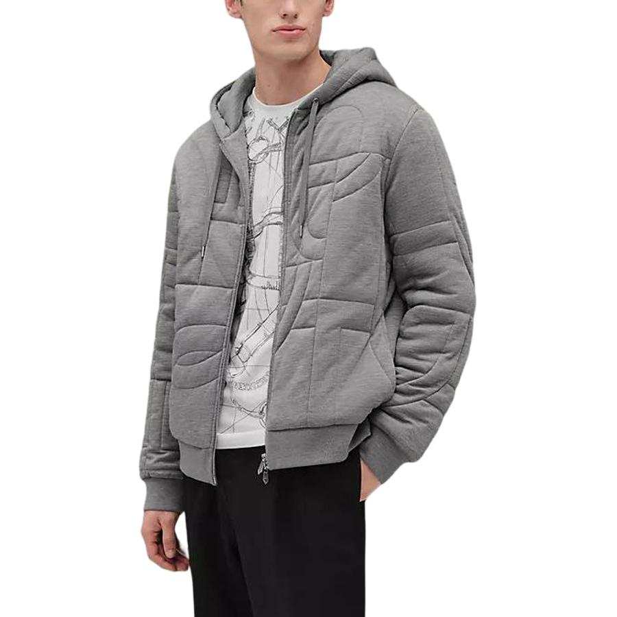 HERMES HERMES Jackets Men's Gray Hooded Moderate Other