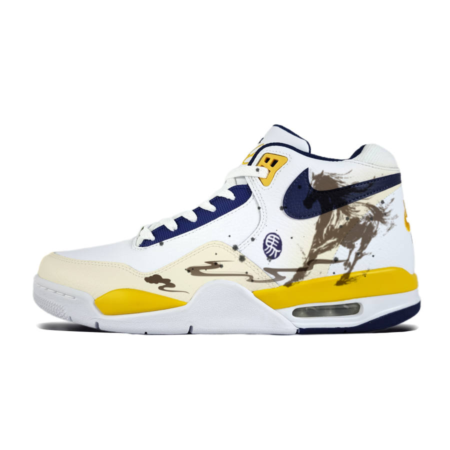 Nike Nike Flight Legacy Horseback Riding Cloud Abrasion Resistant Slip Resistant Vintage Basketball Shoes Unisex