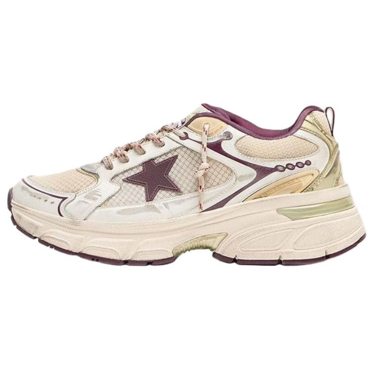 Golden Goose 「 」 Lightstar Low top Casual Shoes Women's White Purple