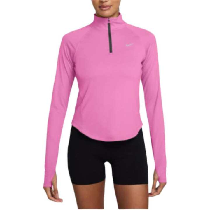 Nike Nike Dri Fit T Shirts Women's Pink Stand Collar