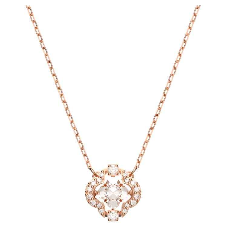 Swarovski Una Necklaces Women's Rose Gold