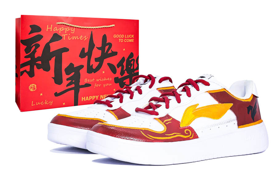 Li-Ning Li Ning Floating Boat Slip Resistant Cushioning Abrasion Resistant Low top Skateboard Shoes Men's