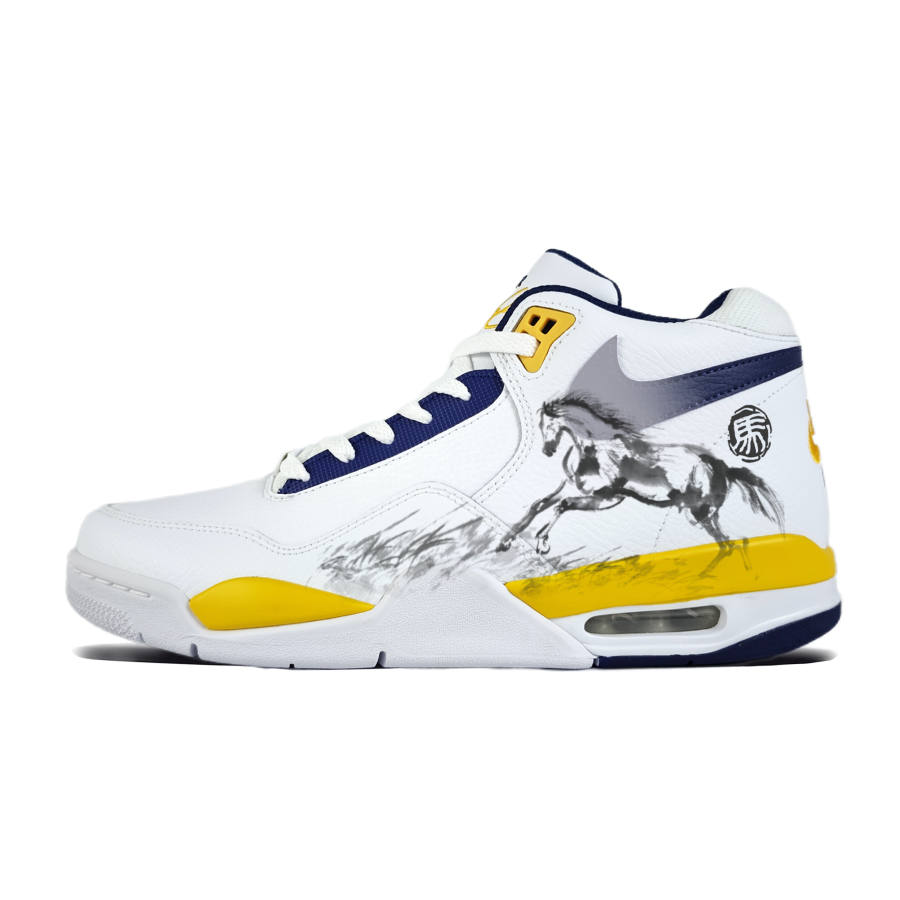 Nike Nike Flight Legacy Grassland Wild Horse Abrasion Resistant Slip Resistant Vintage Basketball Shoes Unisex