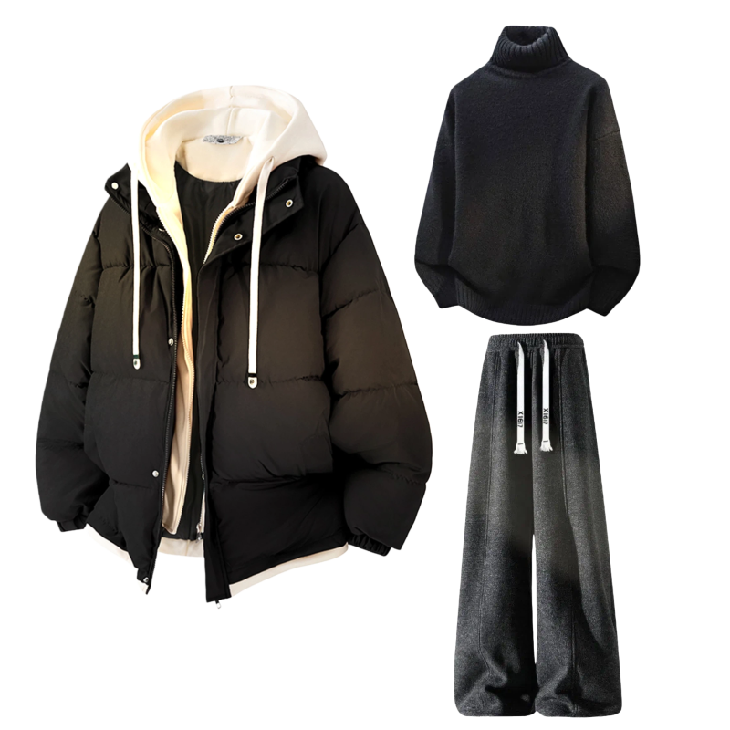 X1617 Casual Sportswear Unisex Hooded Thickened And Fleece Lined