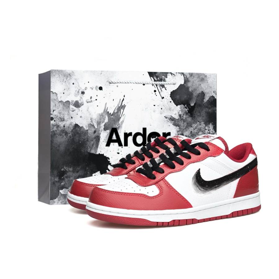 Nike Nike Big Vassell Abrasion Resistant Height Increasing Low top Skateboard Shoes Men's Black Red