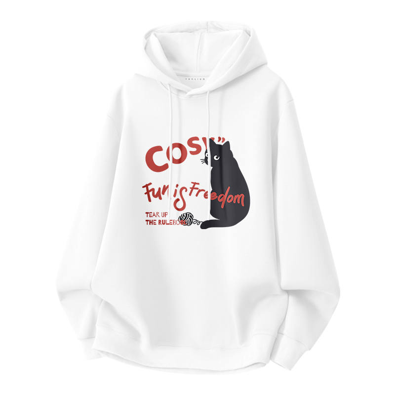 Tonlion Sweatshirts Unisex Hooded Moderate Regular