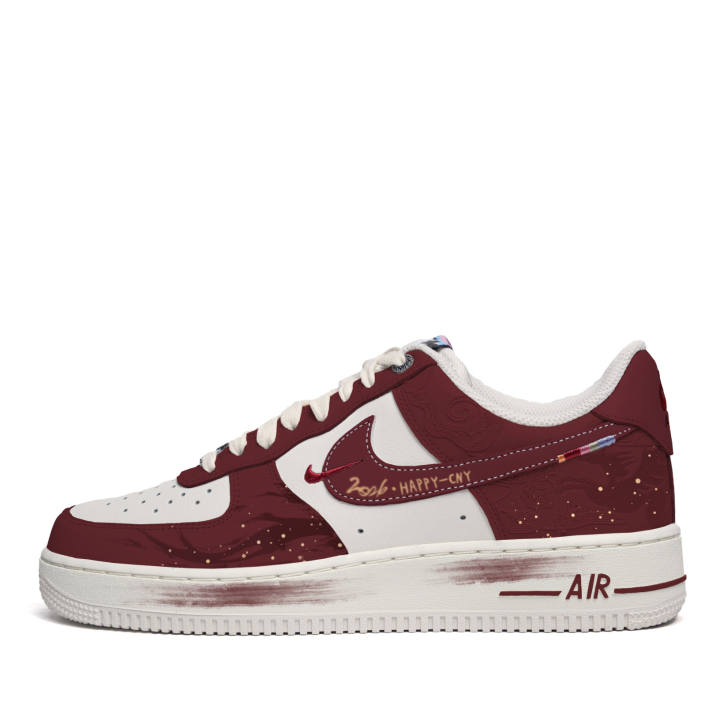 Nike Nike Air Force 1 Dark Age Lucky Star Cushioning Abrasion Resistant Cushioning, Wear Resistant Low top Skateboard Shoes