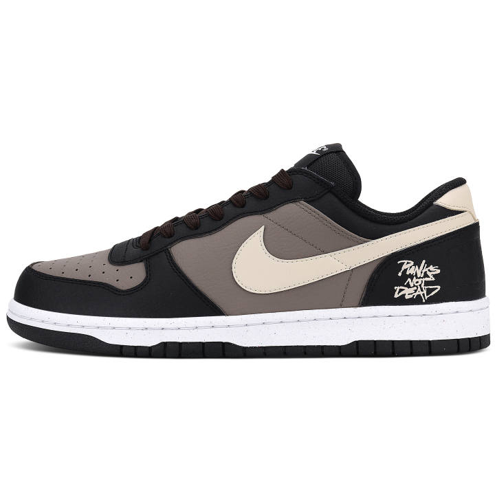 Nike Nike Big Abrasion Resistant Slip Resistant Abrasion Resistant Slip Resistant Low top Skateboard Shoes Men's Black Brown