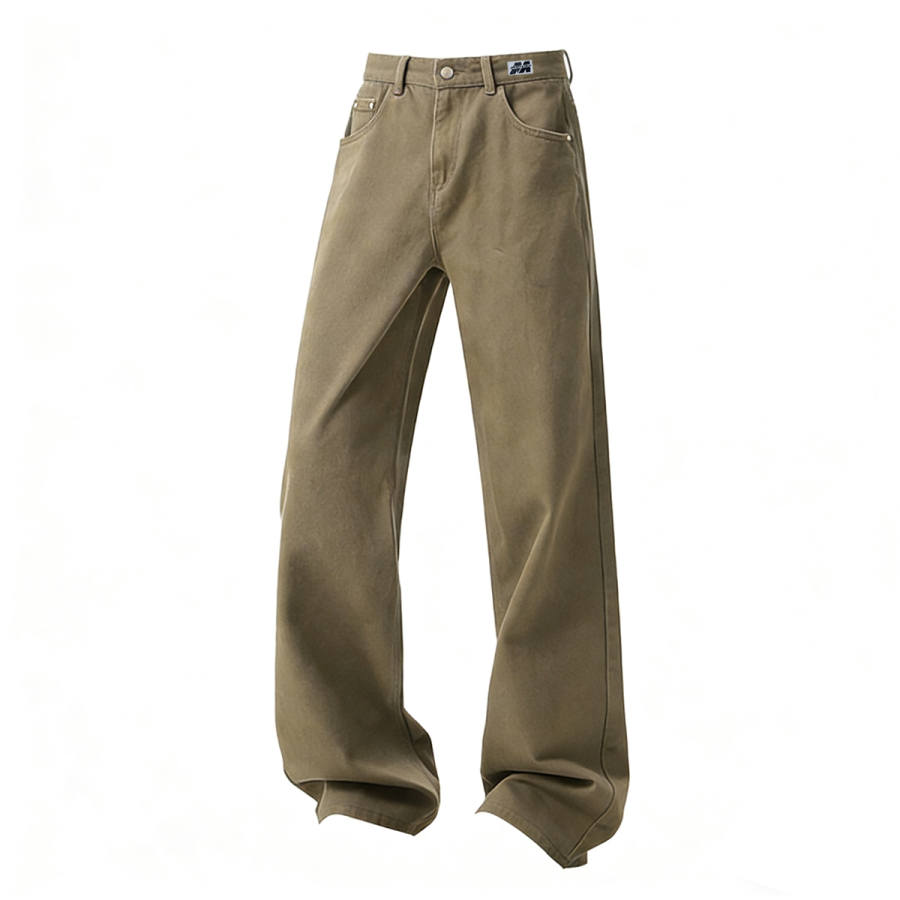 MUSCLETECH Jeans Unisex Thickened And Fleece Lined Straight Fit Pants