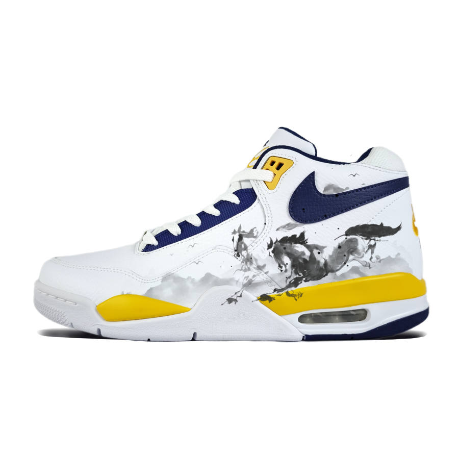 Nike Nike Flight Legacy Verbena Grassland Abrasion Resistant Slip Resistant Vintage Basketball Shoes Unisex