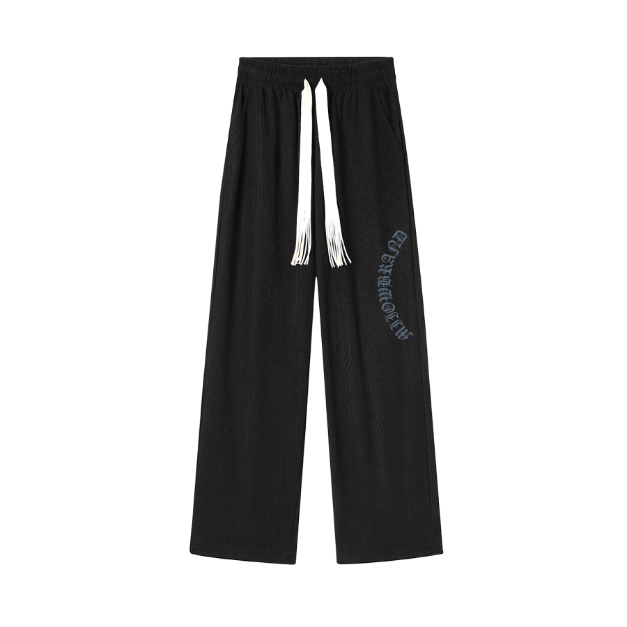MIIOW Casual Pants Unisex Moderate Wide Leg Pants