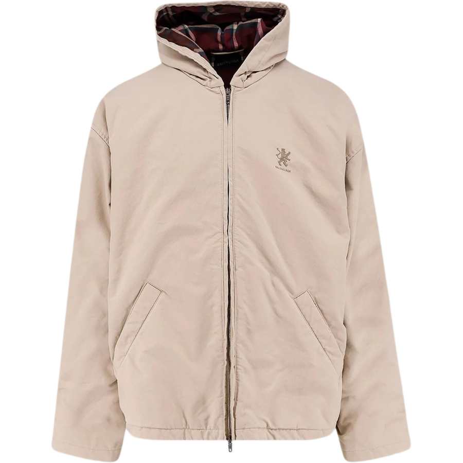 Balenciaga Zip-Up Hooded Jacket