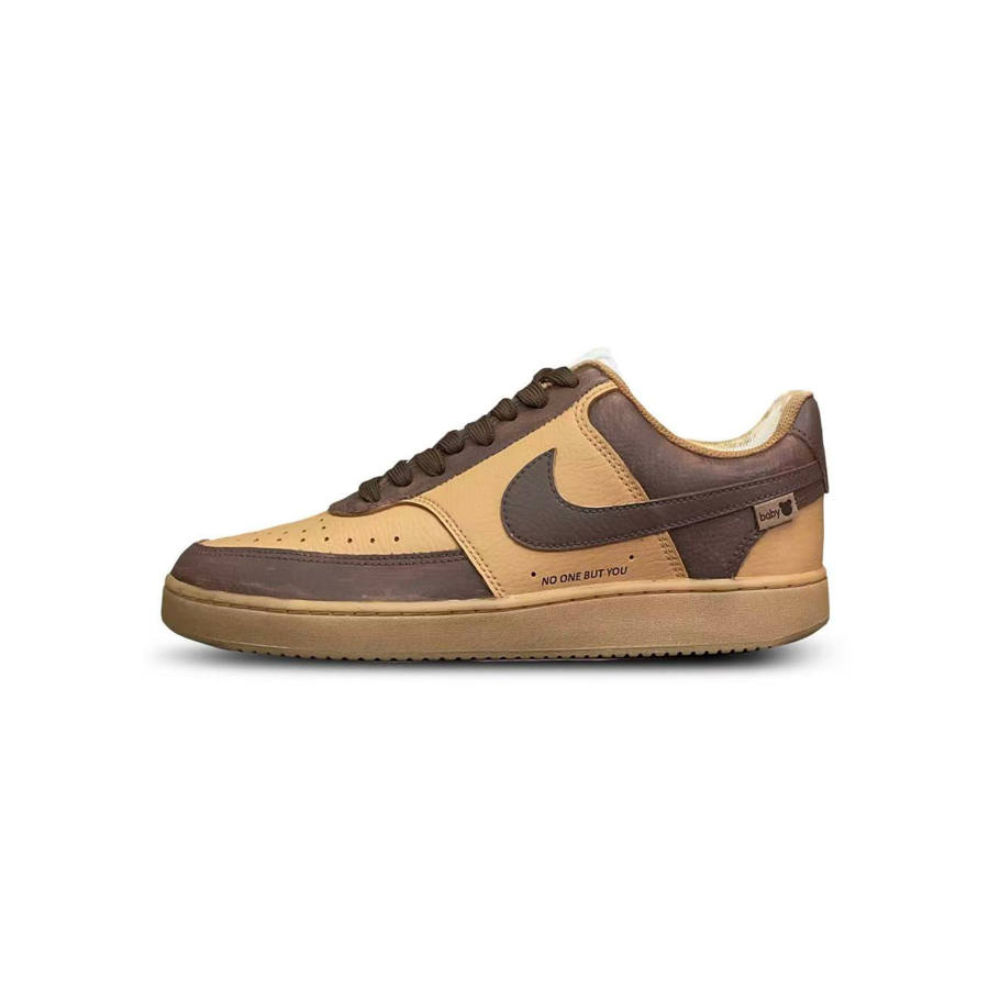 Nike Nike Court Vision 1 Tower Rabbit Creative Low top Skateboard Shoes Men's Black Brown