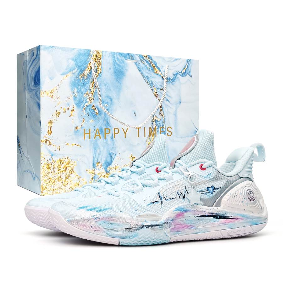 Li-Ning Li Ning Speed 9 Heartbeat Wave, Special Shopping Bag CNY Horse Year Edition Low top Basketball Shoes Unisex Blue Pink