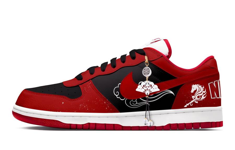 Nike Nike Big Flaming Horse Soaring In The Clouds Abrasion Resistant Breathable Low top Skateboard Shoes Men's