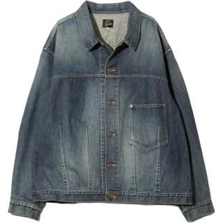 Needles FW25 Darts Bottom Jean Jacket 12oz Denim Jacket Unisex