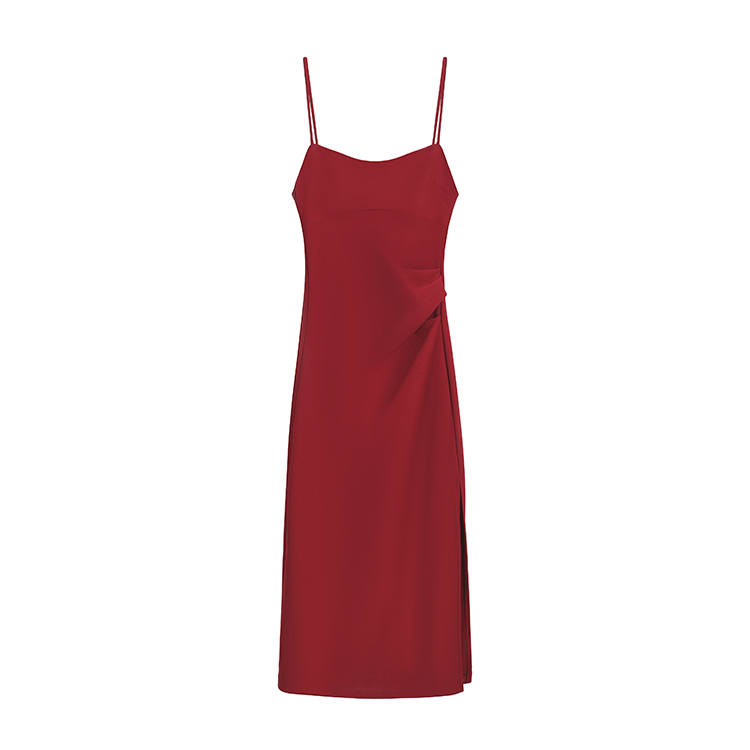 MOMMANWA Slip Dresses Women's Red Moderate