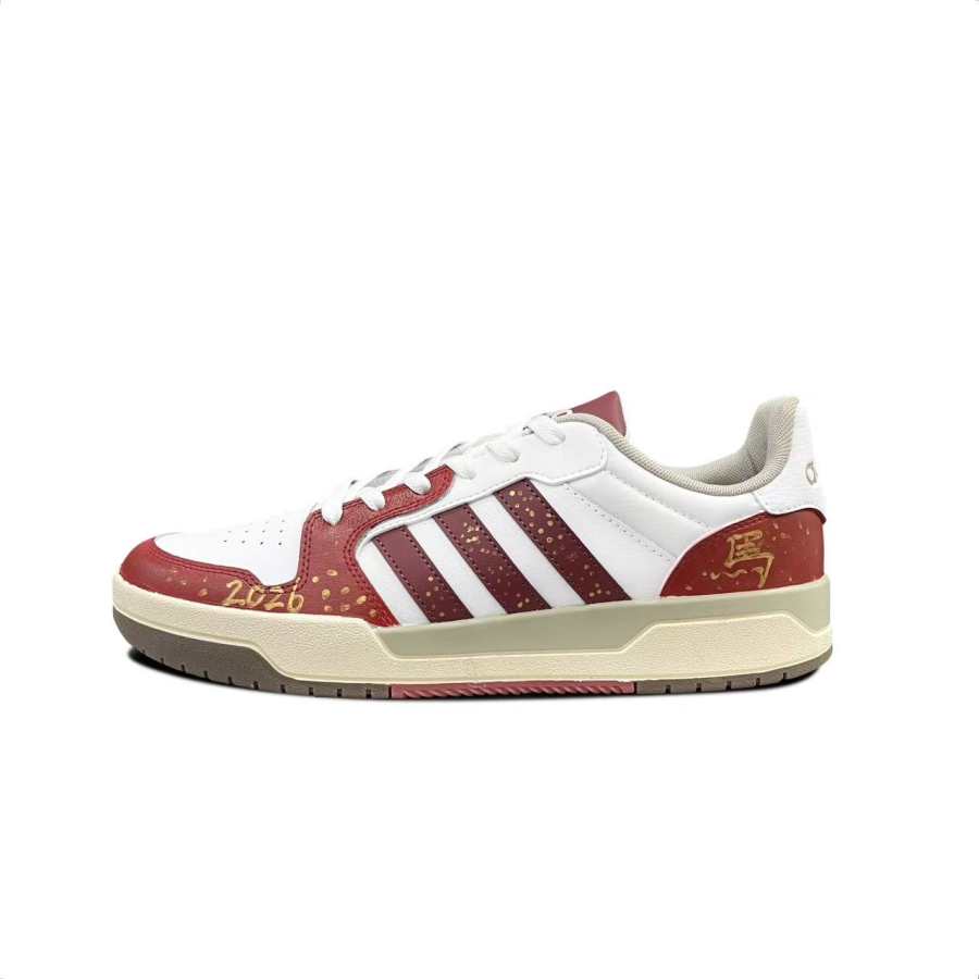 Adidas Adidas ENTRAP Slip Resistant And Breathable Slip Resistant And Breathable Low top Skateboard Shoes Unisex Red