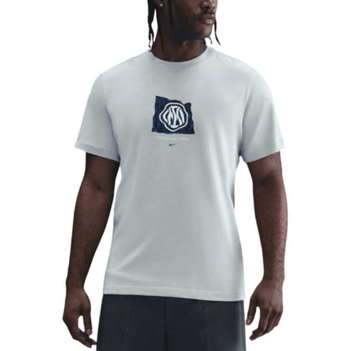 Nike Nike International Beige Blue Soccer Jersey Men's