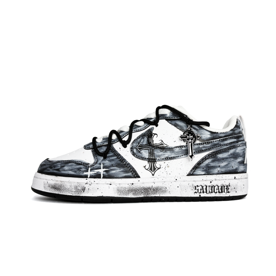 Nike Nike Court Borough Gothic Memory Synthetic Leather Abrasion Resistant Slip Resistant Low top Skateboard Shoes