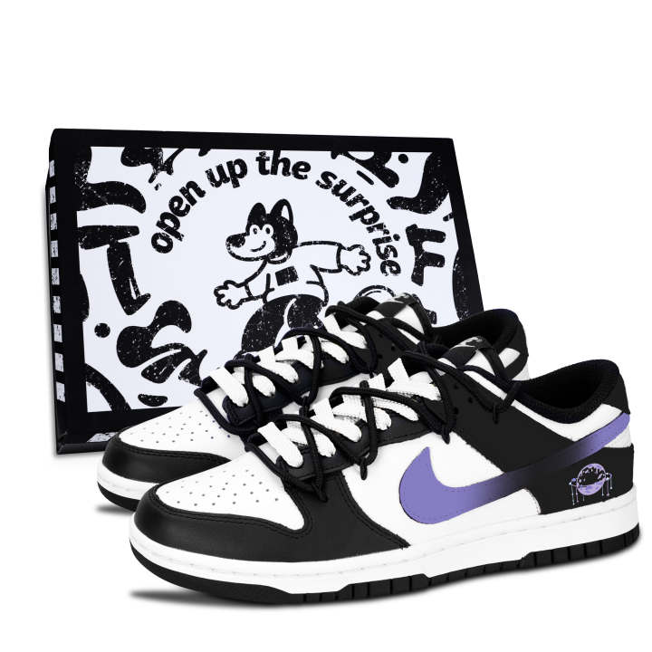 Nike Nike Dunk Black Leather Slip Resistant Abrasion Resistant Slip Resistant Abrasion Resistant Low top