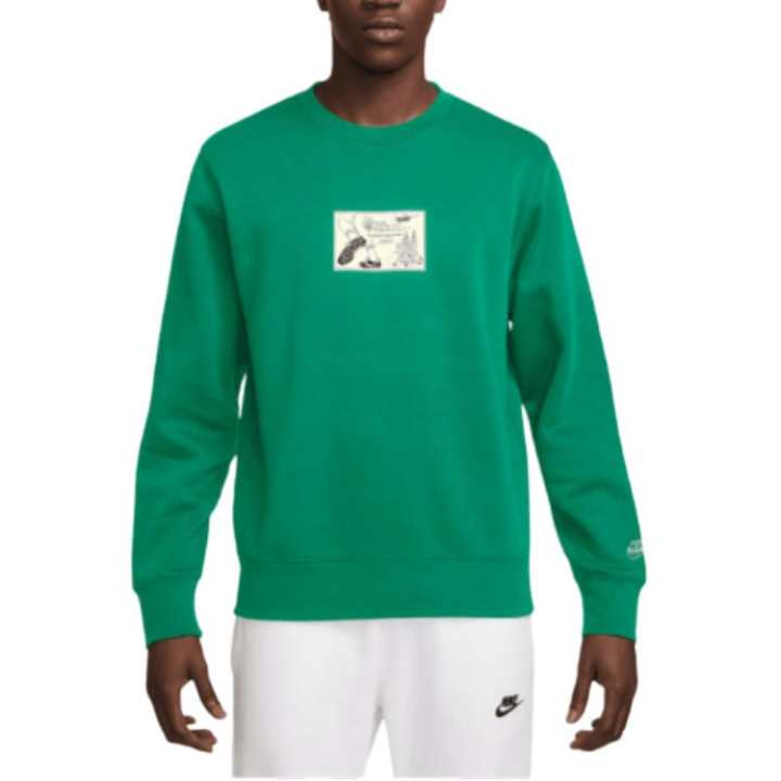Nike Nike Club Sweatshirts Men's Green Crew Neck Moderate