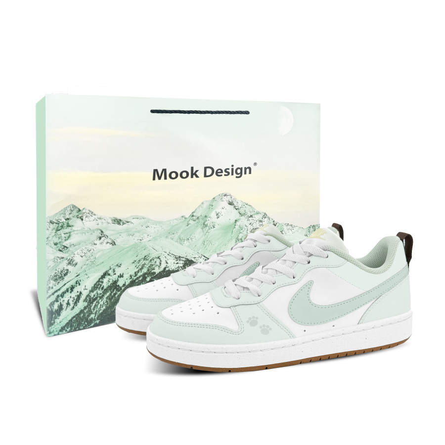 Nike Nike Court Borough Bean Pod Shopping Bag Cushioning Lightweight Low top Skateboard Shoes Women's