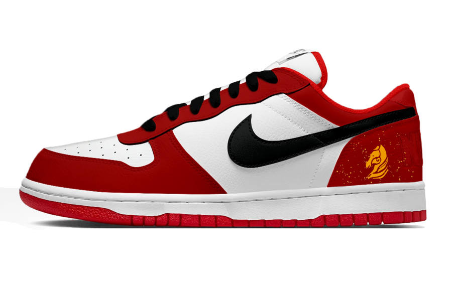 Nike Nike Big Red Horse CNY Year Low top Skateboard Shoes Men's White Red