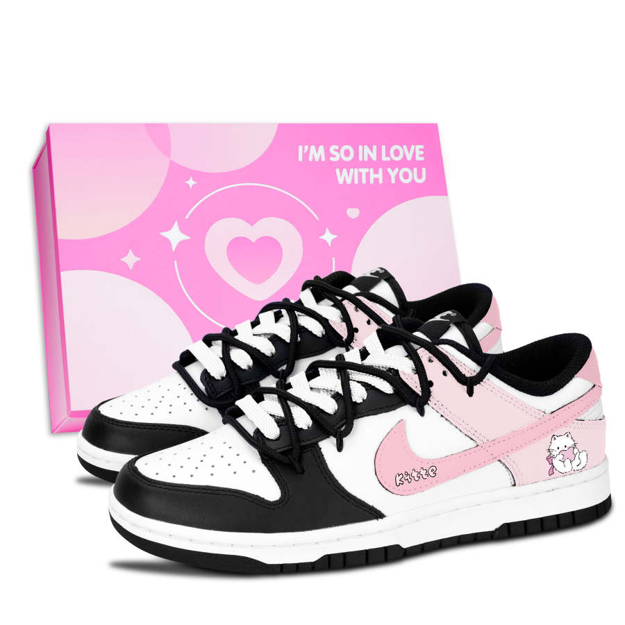 Nike Nike Dunk Meow Sweet Soft Pink Leather Slip Resistant Lightweight Cushioning Slip Resistant Lightweight Cushioning