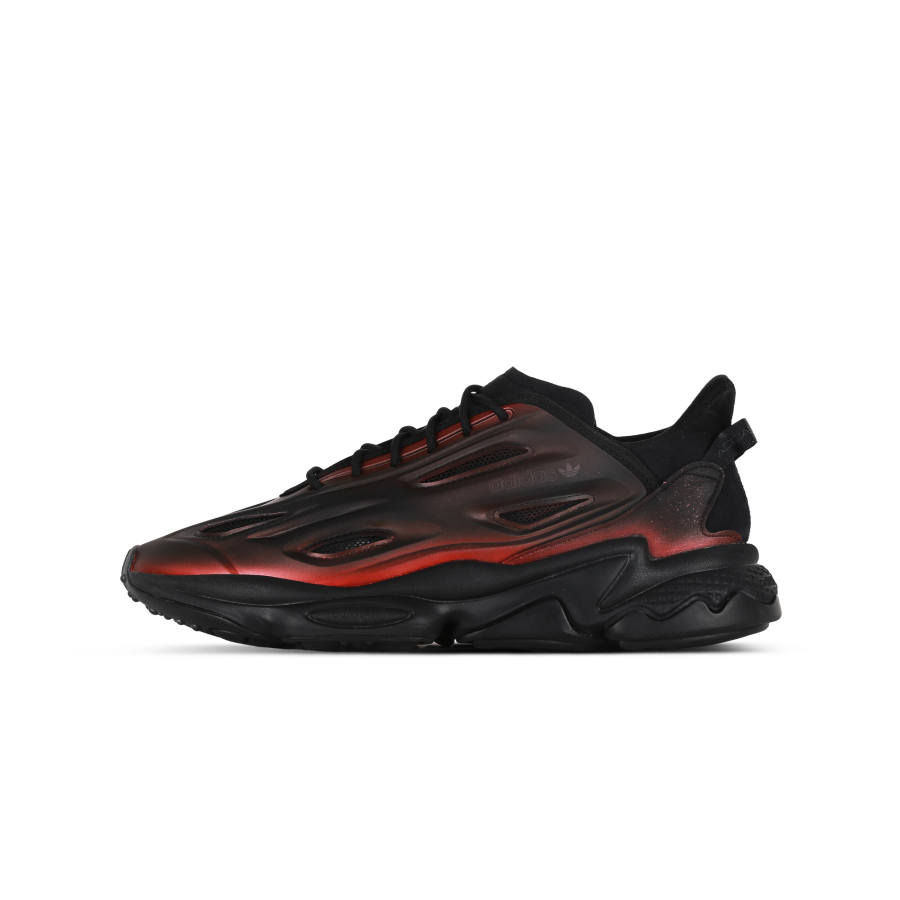 Adidas Originals Ozweego Celo Blood Moon Cushioning Abrasion Resistant Coverage Low top Casual Shoes Unisex Black Red