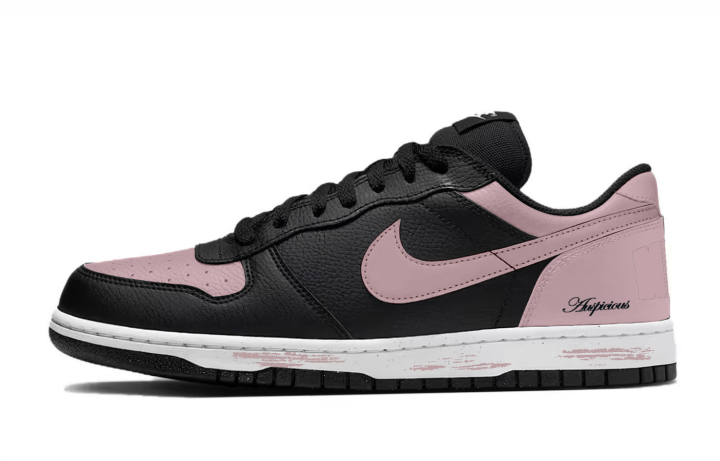 Nike Nike Big Pink Cushioning Low top Skateboard Shoes Men's Black