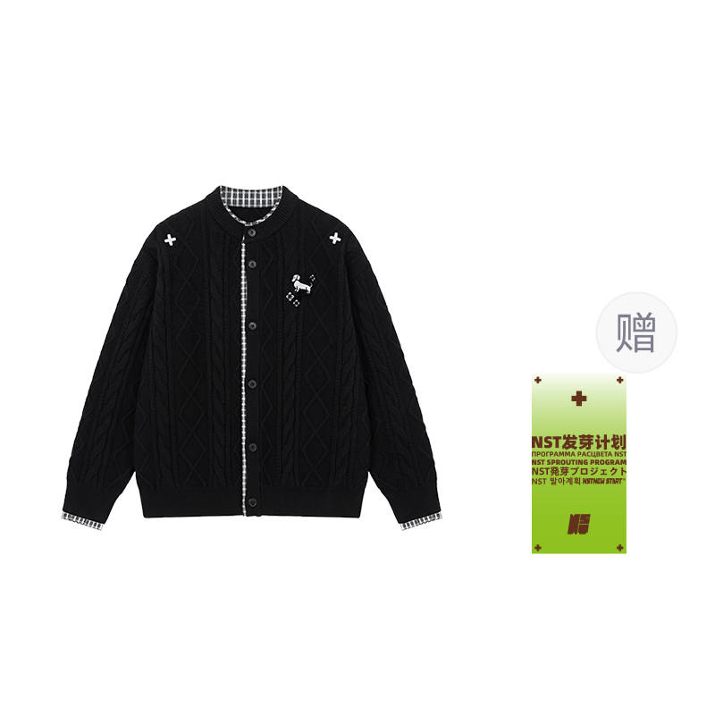 NSTNEW START Sweaters Unisex Crew Neck Moderate Cardigan