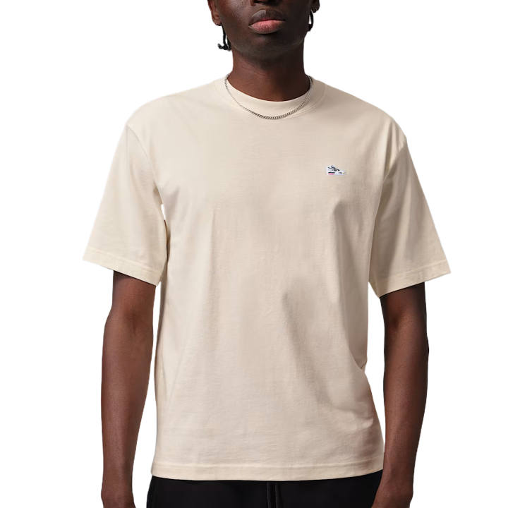 Jordan Jordan AJ4 T Shirts Men's Light Ivory Crew Neck Moderate
