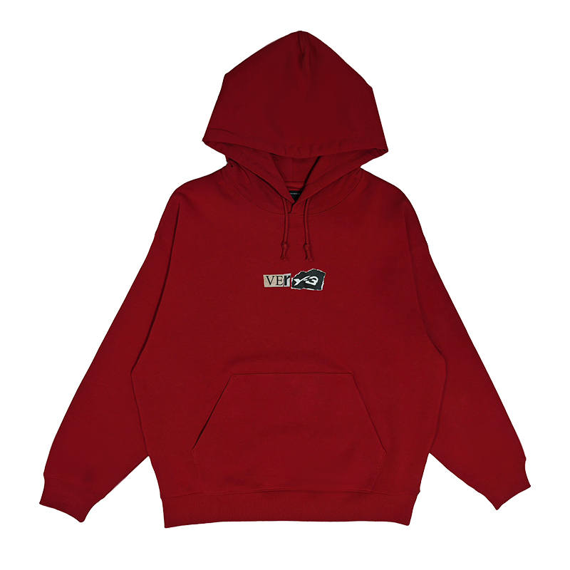Y-3 Y 3 Sweatshirts Men's Red Hooded Moderate Regular