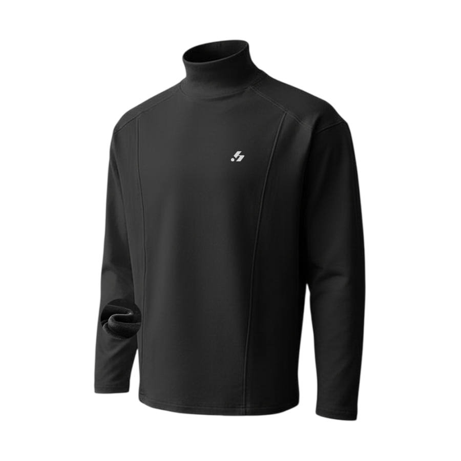 HUANQIU Sweatshirts Unisex Half Turtleneck Thickened Heavyweight