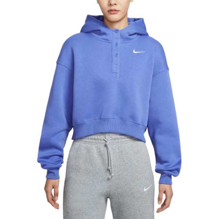 Nike Nike Sweatshirts Women's Light Medium Blue Hooded Thickened Regular