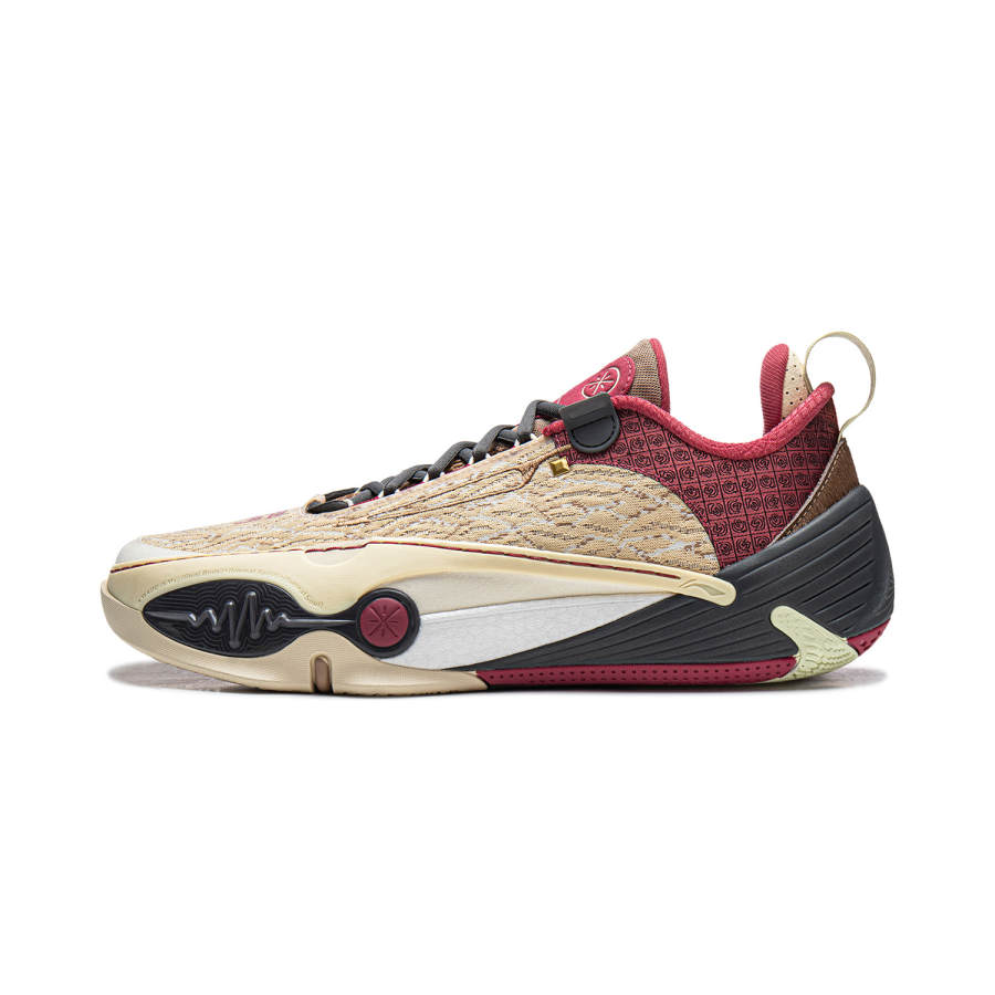 Li-Ning Li Ning All City 14 Cushioning Slip Resistant Abrasion Resistant Rebound Low top Basketball Shoes Men's Yellow Red