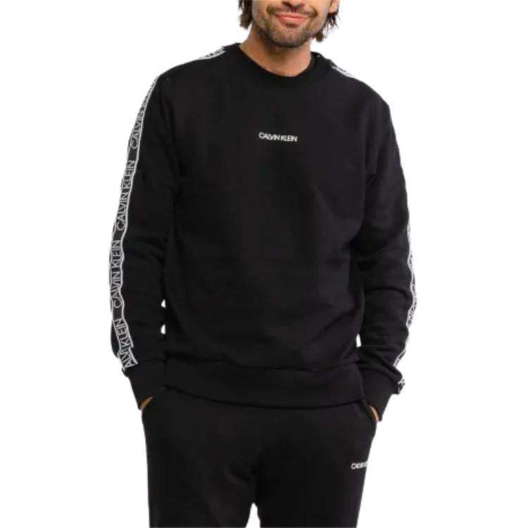 Calvin Klein Sweatshirts Men's Black Crew Neck Moderate