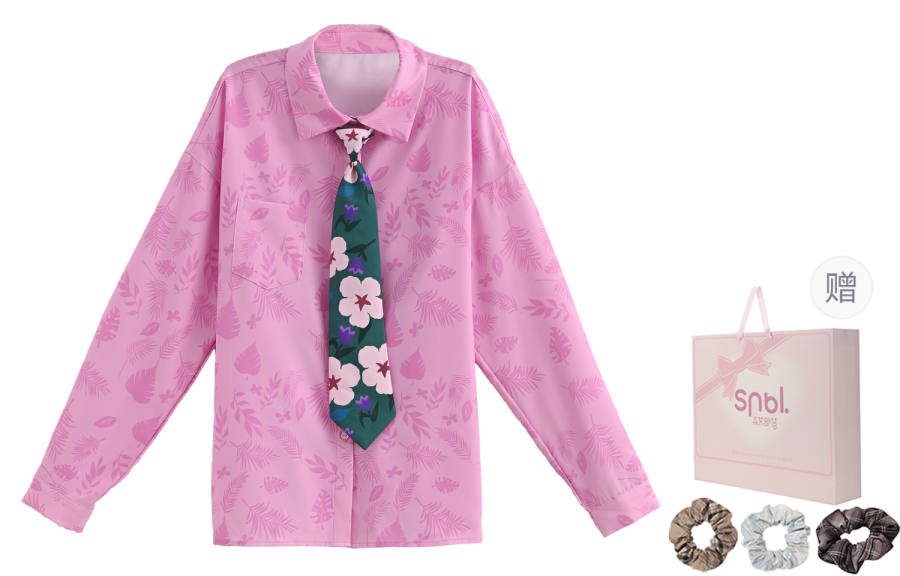 SNBL SNBL Shirts Women's Pink Lapel Moderate Other