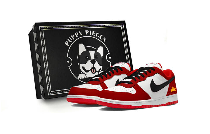 Nike Nike Big Golden Stamped, Immediate Success Low top Skateboard Shoes Men's Red White