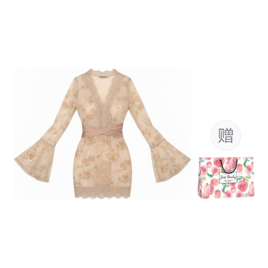 Qiuerle Long Sleeved Dress Women's Gift Box Set Included