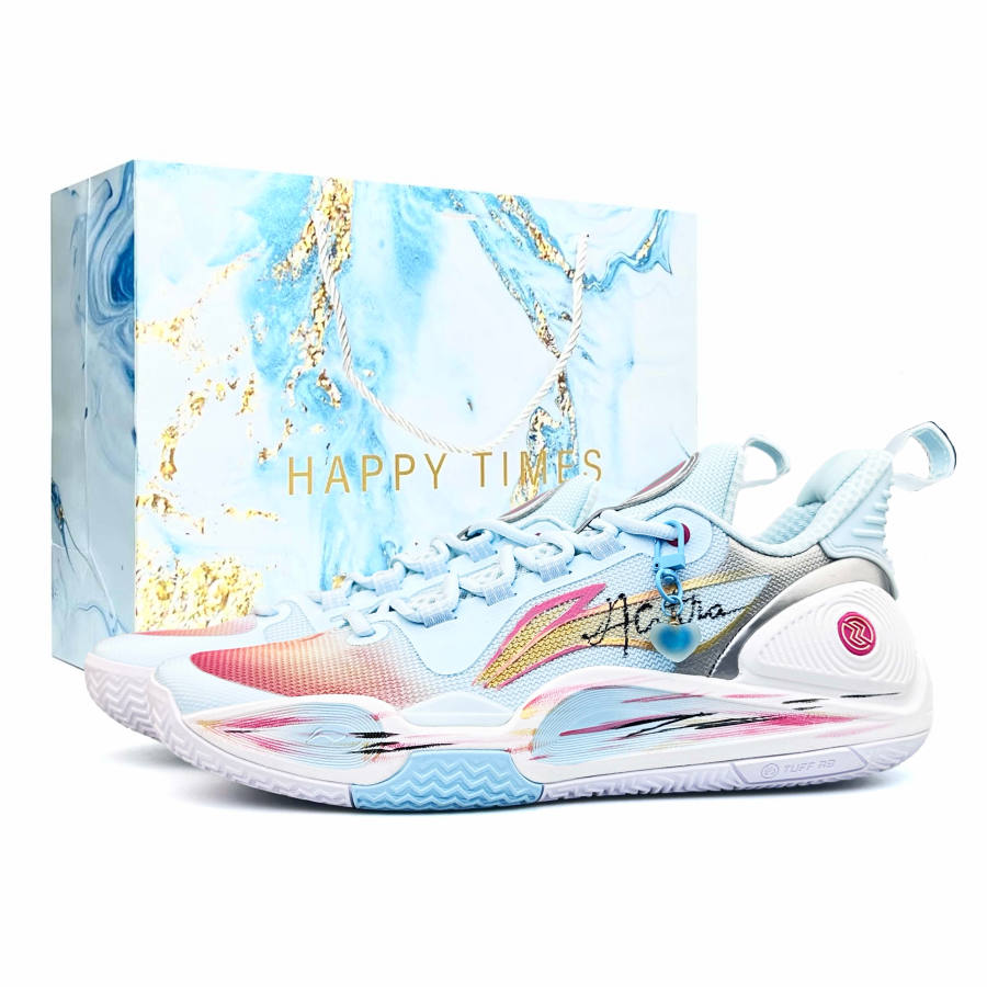 Li-Ning Li Ning Speed 9 Slip Resistant, Abrasion Resistant, Rebound Low top Casual Running Shoes Men's Blue Orange