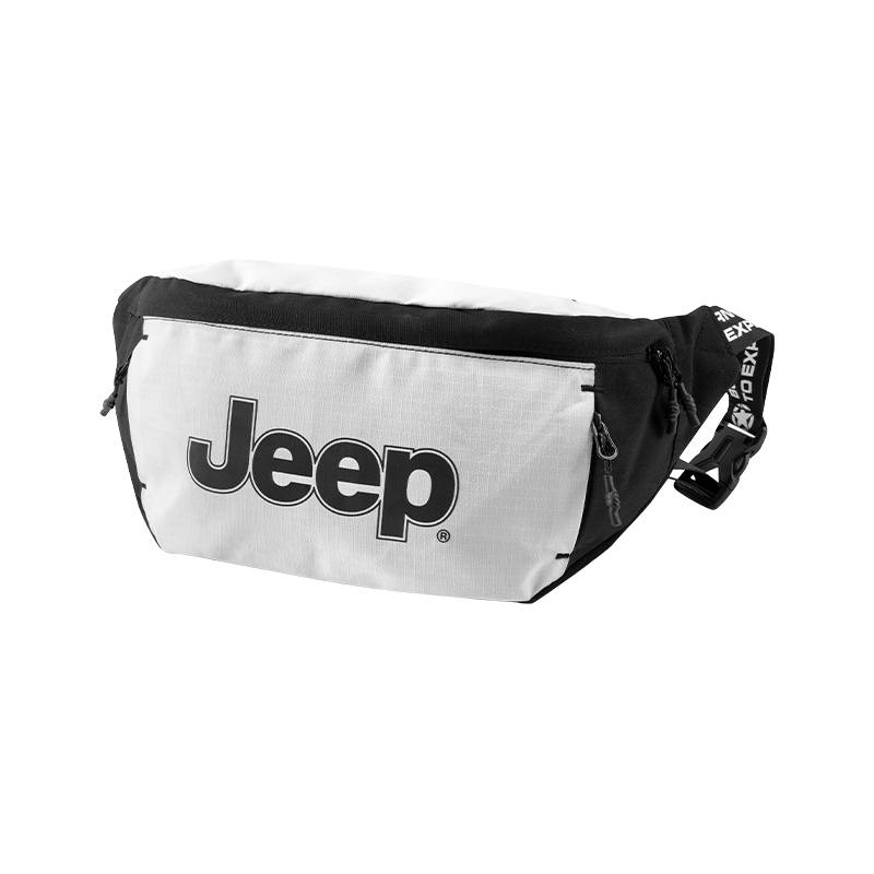 Jeep Jeep Polyester Fanny Pack Regular Unisex Dark Night Black / Cloud Mist White