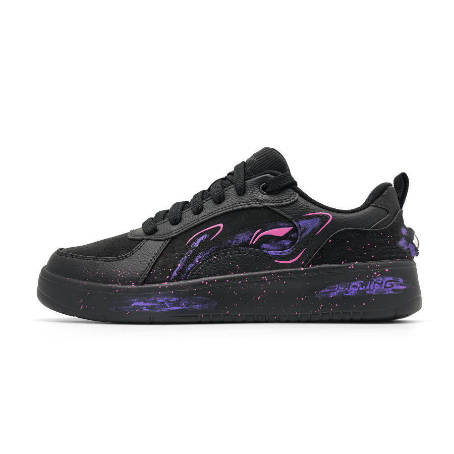 Li-Ning Li Ning Wheat Age Demon's Eye Cushioning Low top Skateboard Shoes Men's Black Purple