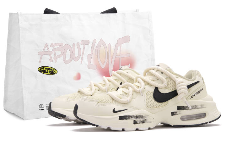 Nike Nike Air Max Fusion Low top Running Shoes Unisex Black Rice White